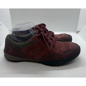 Merrell Albany Comfort Walking Shoes Womens Sz 9 Zinfandel Burgundy Suede J42534